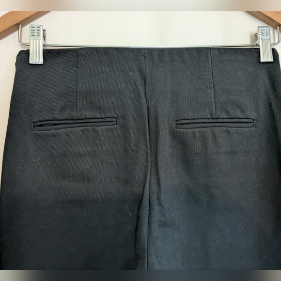 Ann Taylor Petite High Waist Side Zip Pintuck Pants Black 00P - Picture 6 of 15